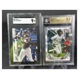 Luis Robert 2020 and 2019, topps and Bowman