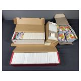 Box full of various sports cards