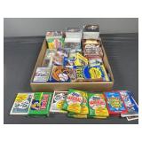 Unopened & opened football, baseball, and more