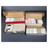 10 card boxes of Various sports cards baseball,