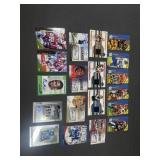 Football autograph and relic cards