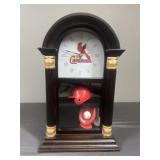 Cardinals clock with memorabilia inside