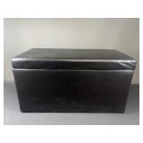Black ottoman