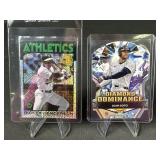 Juan Soto and Rickey Henderson cards