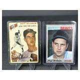Two vintage Topps Hoyt Wilhelm baseball cards