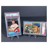 1956 Topps Wally Moon Gray Back psa4 and 1963
