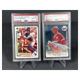 Ivan Rodriguez Rookie Card and Joe Mauer PSA