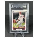 2012 Bowman #34 Mike Trout Beckett 9