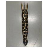 Hand Carved Giraffe Wall Mask