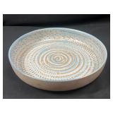 Studio Pottery Blue Spiral Stoneware Bowl