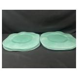 Blue glass plates