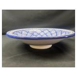 Hand Painted Tunisian Ceramic Serving Bowl