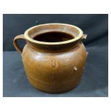 3 Gallon Brown Stoneware Bean Pot