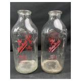 The dairy Maids St. Louis MO. Milk bottles