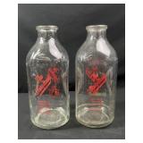 The dairy Maids St. Louis MO. Milk bottles