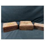 Wooden floral boxes