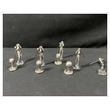 Metal mini golfers
