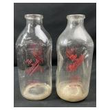 The dairy Maids St. Louis MO. Milk bottles