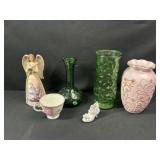 Colored Glass Ware and Decor