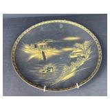 Black and Gold Asian Style plate