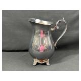 WM Rogers and Son Silver Plated Footed Pitcher