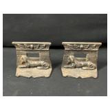 Cast Iron Sphinx Book Stands