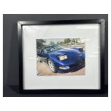 Water color Style Corvette Wall art
