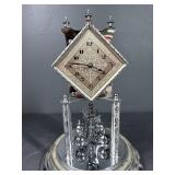 German Glass Dome Anniversary Clock