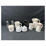 Mugs, Vintage Pitchers, and More