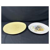 Georgian Turkey Plate and Other Serving Plate