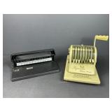 Paymaster Ribbon Writer & Acco Hole Punch