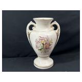 Vintage Floral Handled Vase