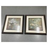 2 Large Flower Wall Art Pictures