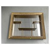 Hanging Wall Mirror Curio Shelf