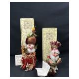 Mark Roberts Baker Elf and Trick or Treat Pumpkin