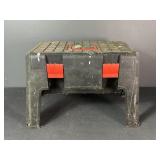 Plastic Shop Stool with Storage Bin Seat