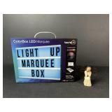 Light Up Marquee Box and Willow Tree Figure