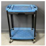 2-Shelf Utility Cart w/ Tool Organizer