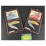 Motorcycle Folding Knives w/ Display Cases