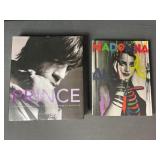 Prince and Madonna coffee table books