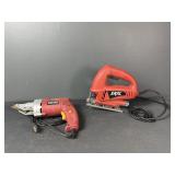 Jig Saw and Chicago Electric Swivel head shear