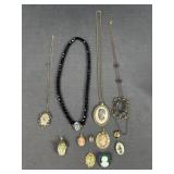 Cameo & Portrait Pendant Necklace Group