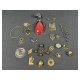 Assorted Costume Jewelry Charms & Pendants