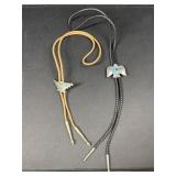 Southwestern Thunderbird Bolo Tie Pair