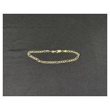 14K Gold Figaro Link Bracelet