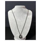 Sterling Silver Teardrop Pendant Necklace