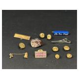 Vintage Pins, Tie Clip & Cufflinks