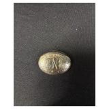 Sterling Silver Engraved Monogram Brooch
