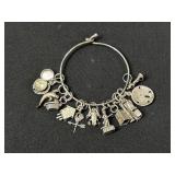 Sterling Silver New Orleans Charm Bracelet