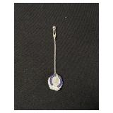 Vintage Sterling Sweetheart/lapel pin with Chain